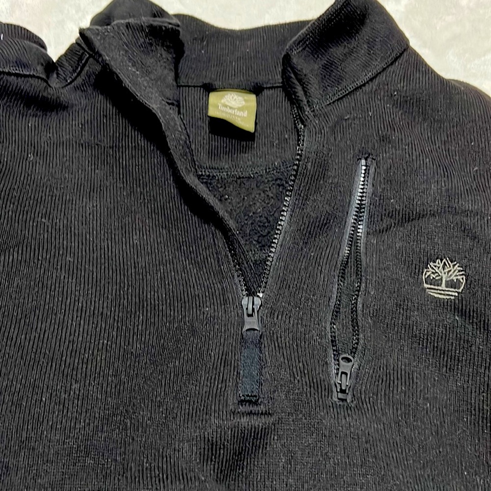 Mens like new black half zip sweater xxl